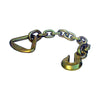 3" D-Ring w/ 12" x 3/8" Chain & Hook