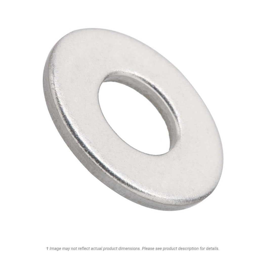 KL Jack & Co., 1/2" Stainless Steel MS818 Flat Washer - 0.531" ID x 1.062" OD x 0.074"-0.121" Thick