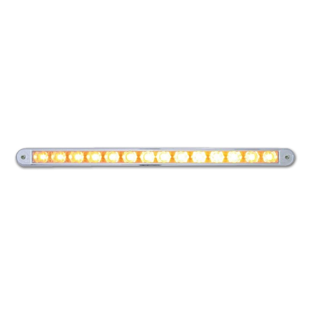 United Pacific, 14 LED 12" Auxiliary Strobe Light - Amber LED