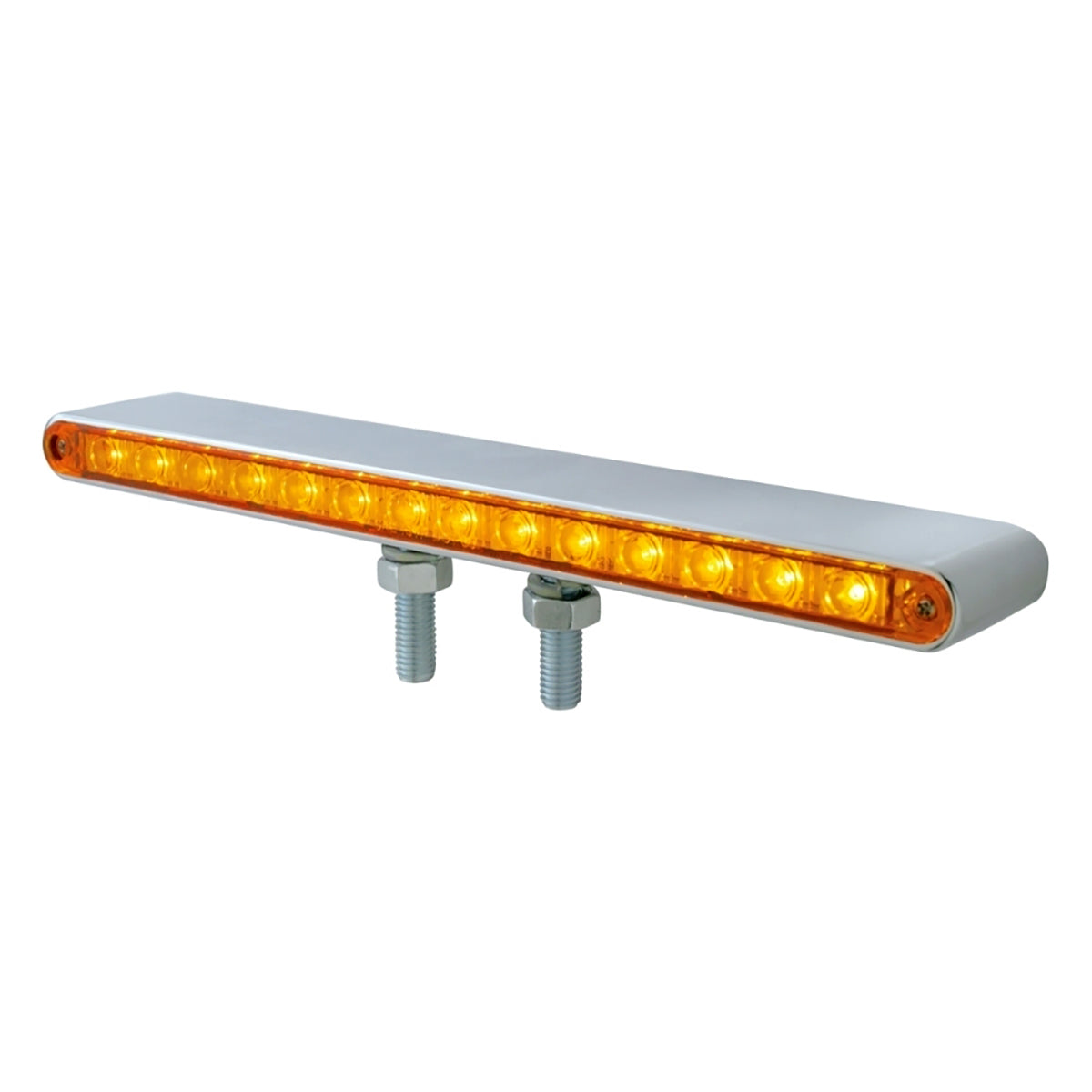 United Pacific, 14 LED 12" Double Face Light Bar - Amber & Red LED