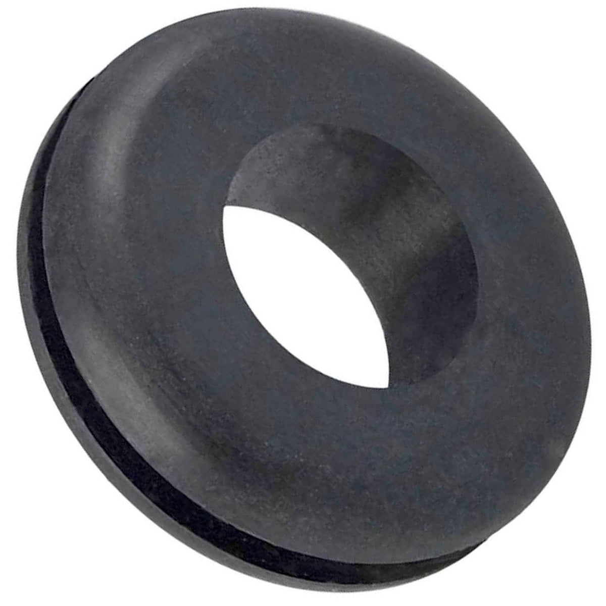 KL Jack & Co., 1/4" x 7/16" x 3/16" Thick Black Rubber Grommet