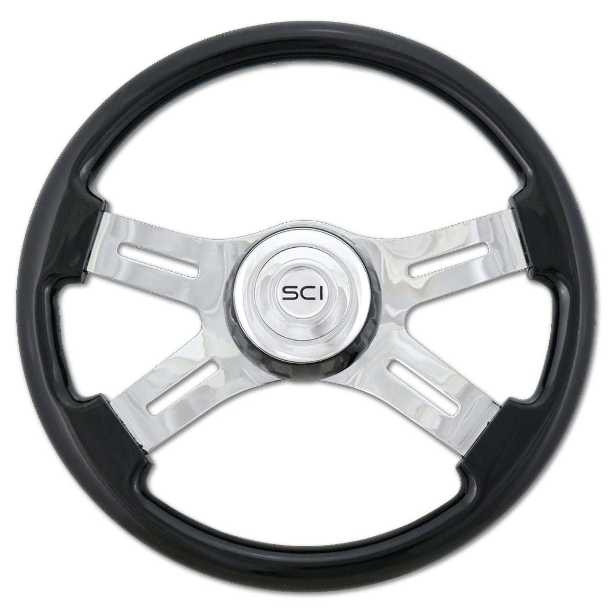 Steering Creations, 16" 4-Spoke Steering Wheel w/ Matching Bezel