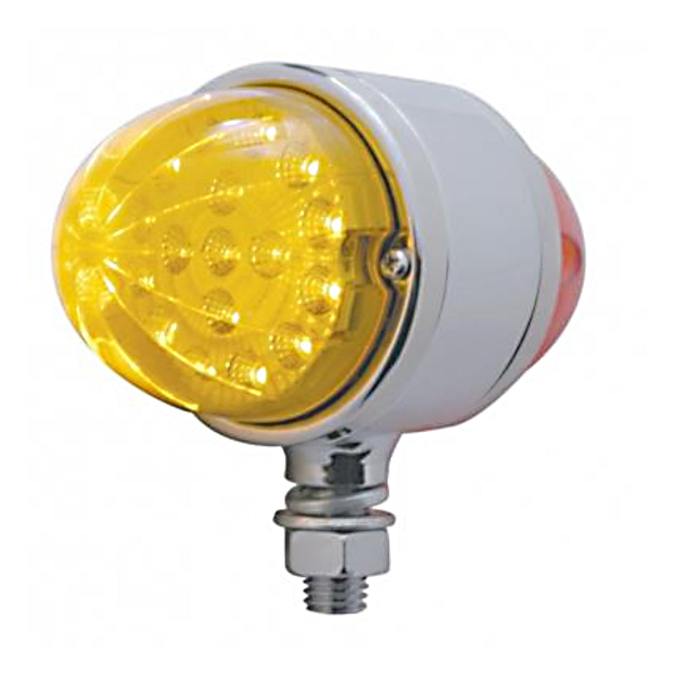 United Pacific, 17 LED Dual Function Reflector Double Face Light - Amber/Red LED & Amber/Red Lens