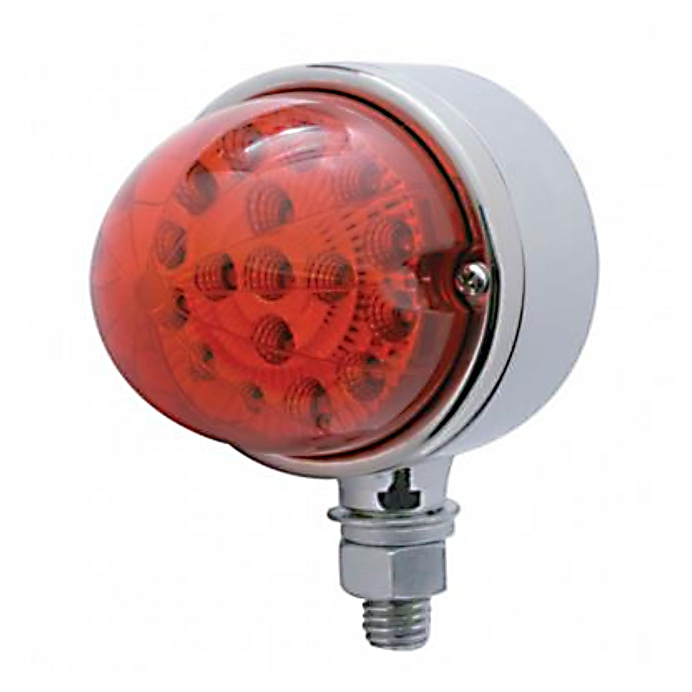 United Pacific, 17 LED Dual Function Reflector Single Face Light - Red LED/Red Lens