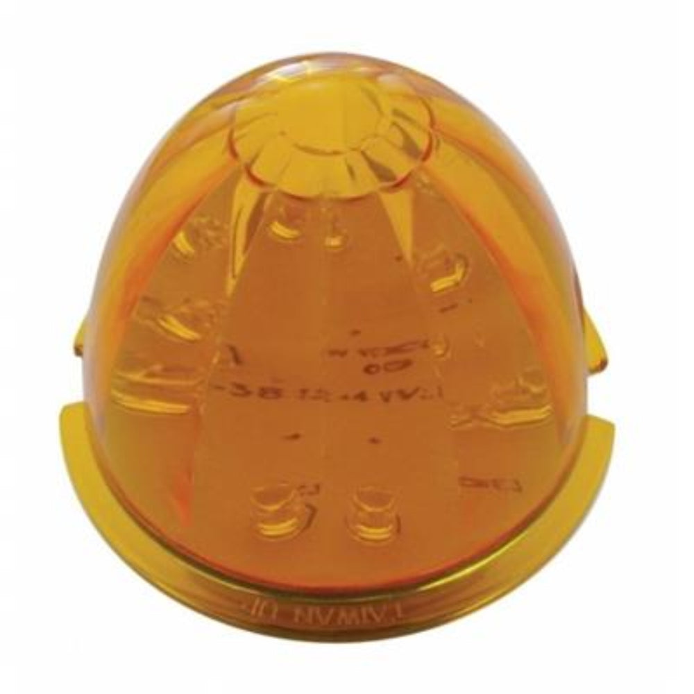 United Pacific, 17 LED Dual Function Watermelon Flush Mount Kit With Low Profile Bezel - Amber LED/Amber Lens