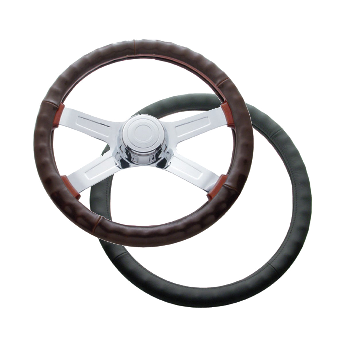 United Pacific, 18" Leather Steering Wheel Covers