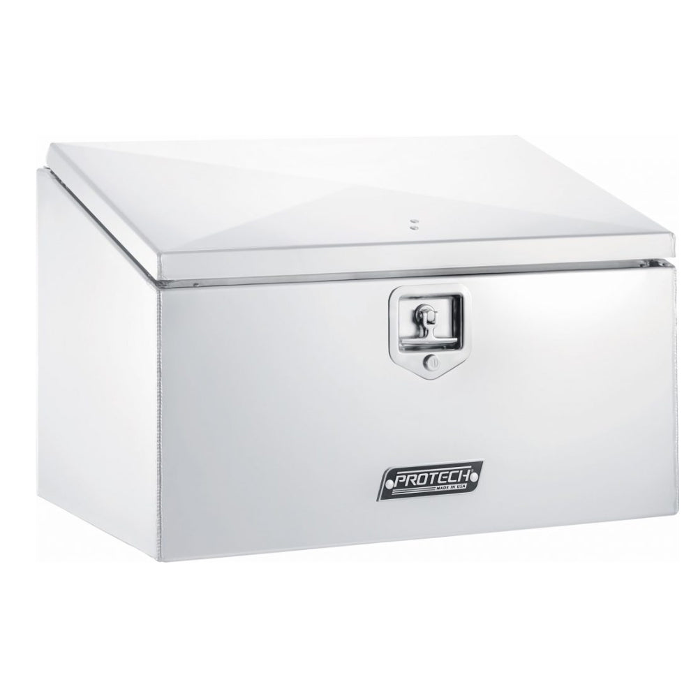 Pro-Tech Industries, 20" x 20" x 30" or 33" Polished Aluminum Tool Box w Stainless Steel Slope Top