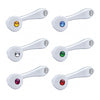 Chrome Jeweled Window Cranks - 6 Jewel Colors