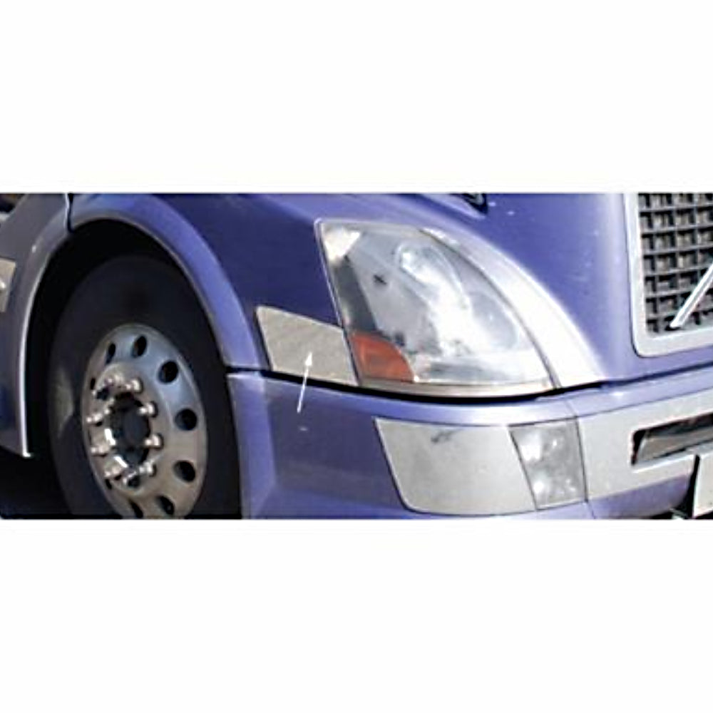 United Pacific, 2003-17 Volvo VN/VNL Stainless Steel Hood Trim - Driver Side