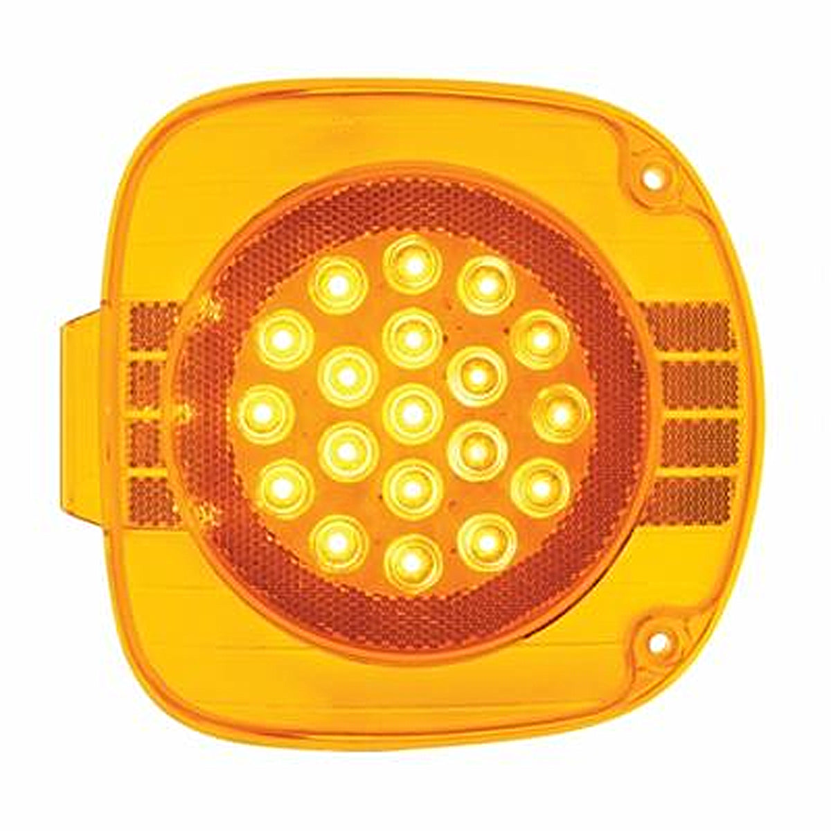 United Pacific, 22 LED Turn Signal Light For 1996-2010 Freightliner Century - Amber LED/Amber Lens