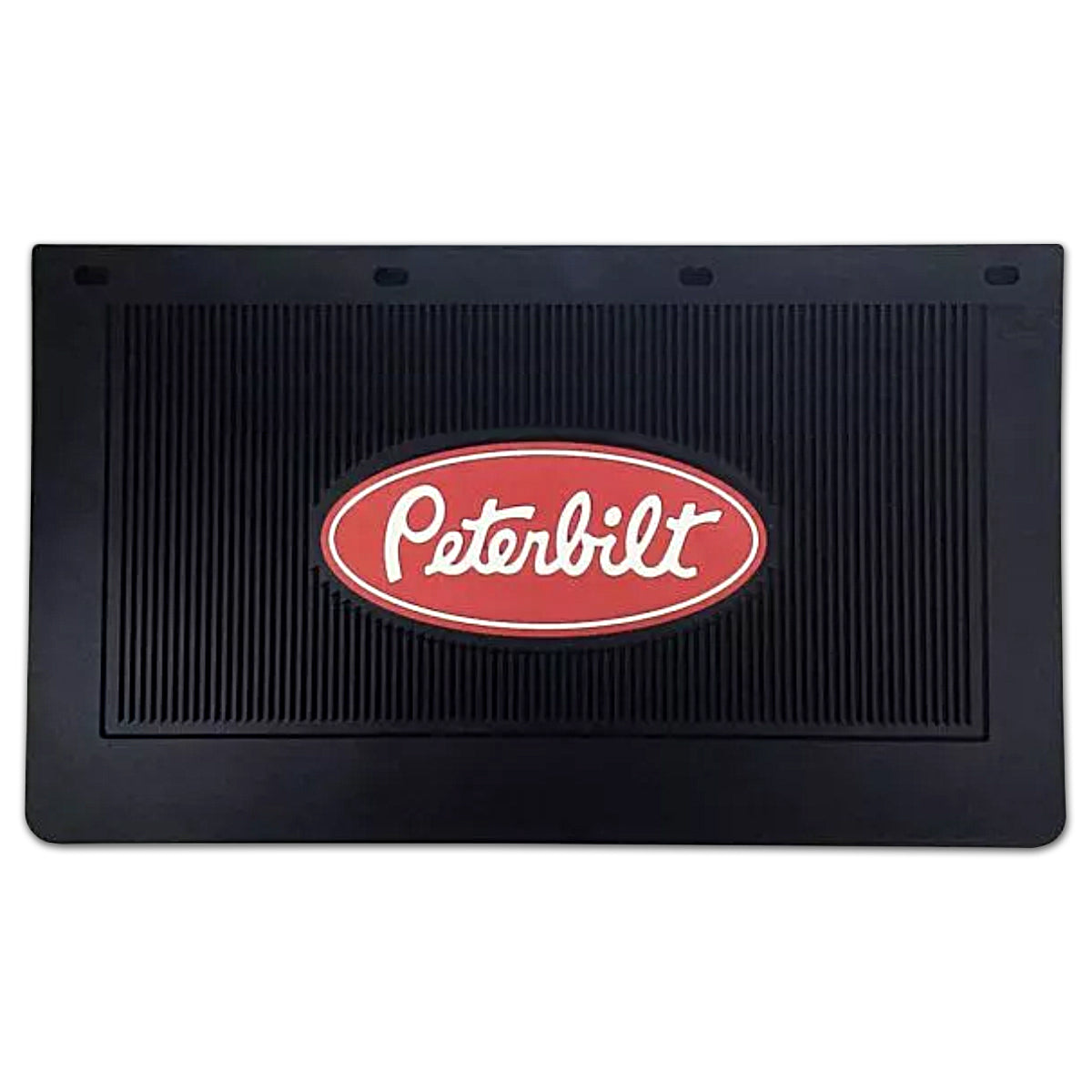 Berubes, 24" x 14" x .25" "Vintage" Peterbilt Color Logo Battery Box Rubber Mud Flap