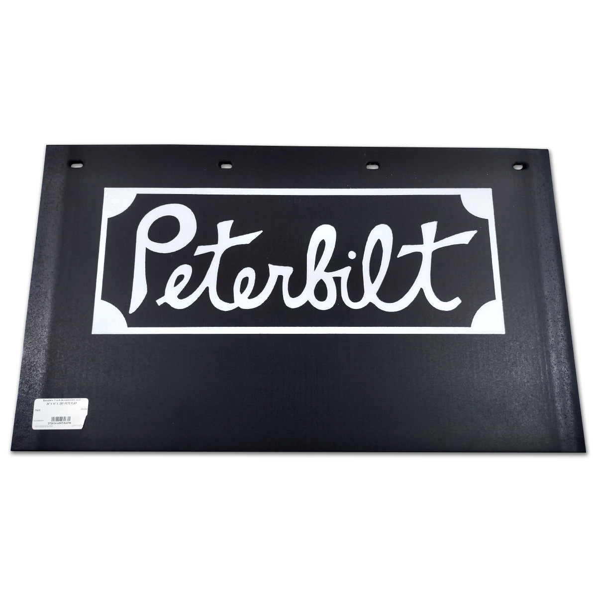 Berubes, 24" x 14" x .320" "Vintage" Peterbilt Logo Mudflap