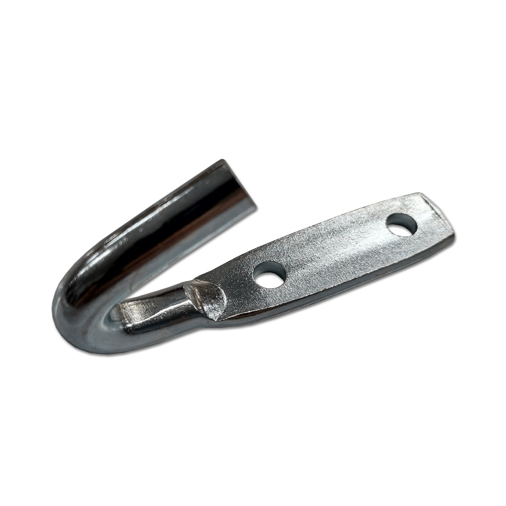 Berubes, 3 1/4" Zinc Finished Hook (2 Holes)