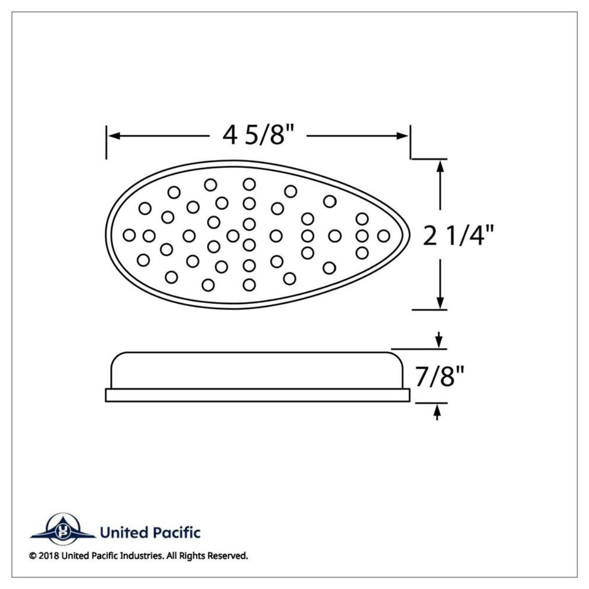 United Pacific, 39 LED Teardrop Style Turn Signal Light