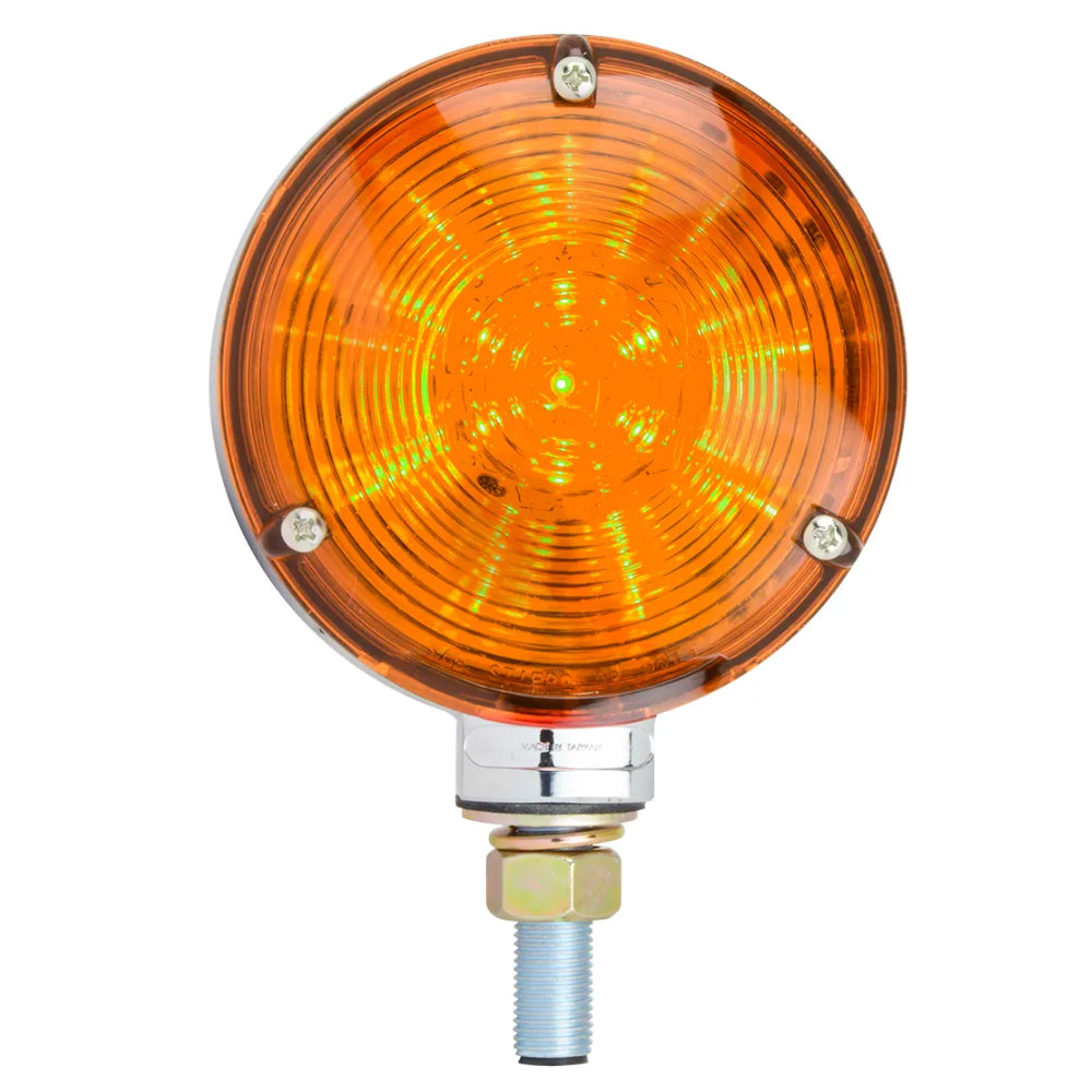 Grand General, 4" Double Face Star LED Pedestal Light (Amber/Amber or Amber/Red lens)