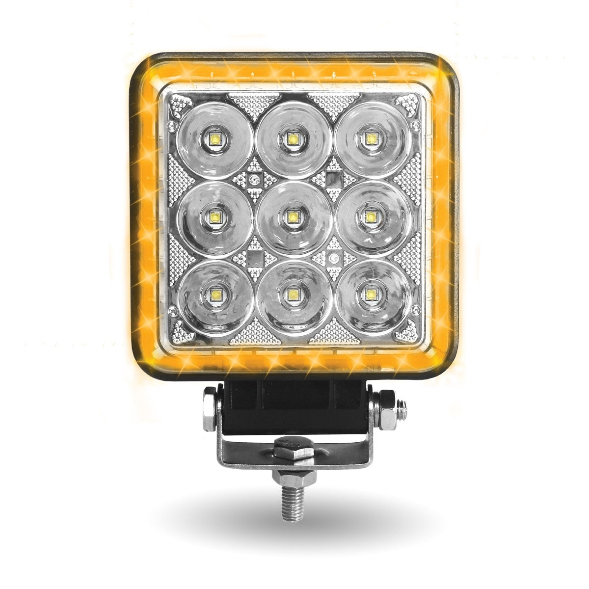 Trux, 4.25" 'Strobe Series' Spot LED Work Lamp with Amber Strobe (3500 Lumens)