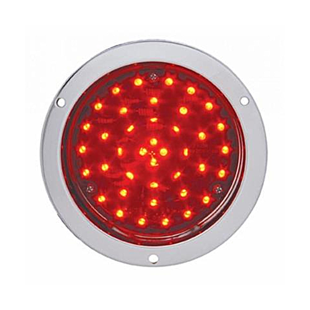 United Pacific, 40 LED 4" Flange Mount Deep-Dish Stop/Turn/Tail Light (Red LEDs)