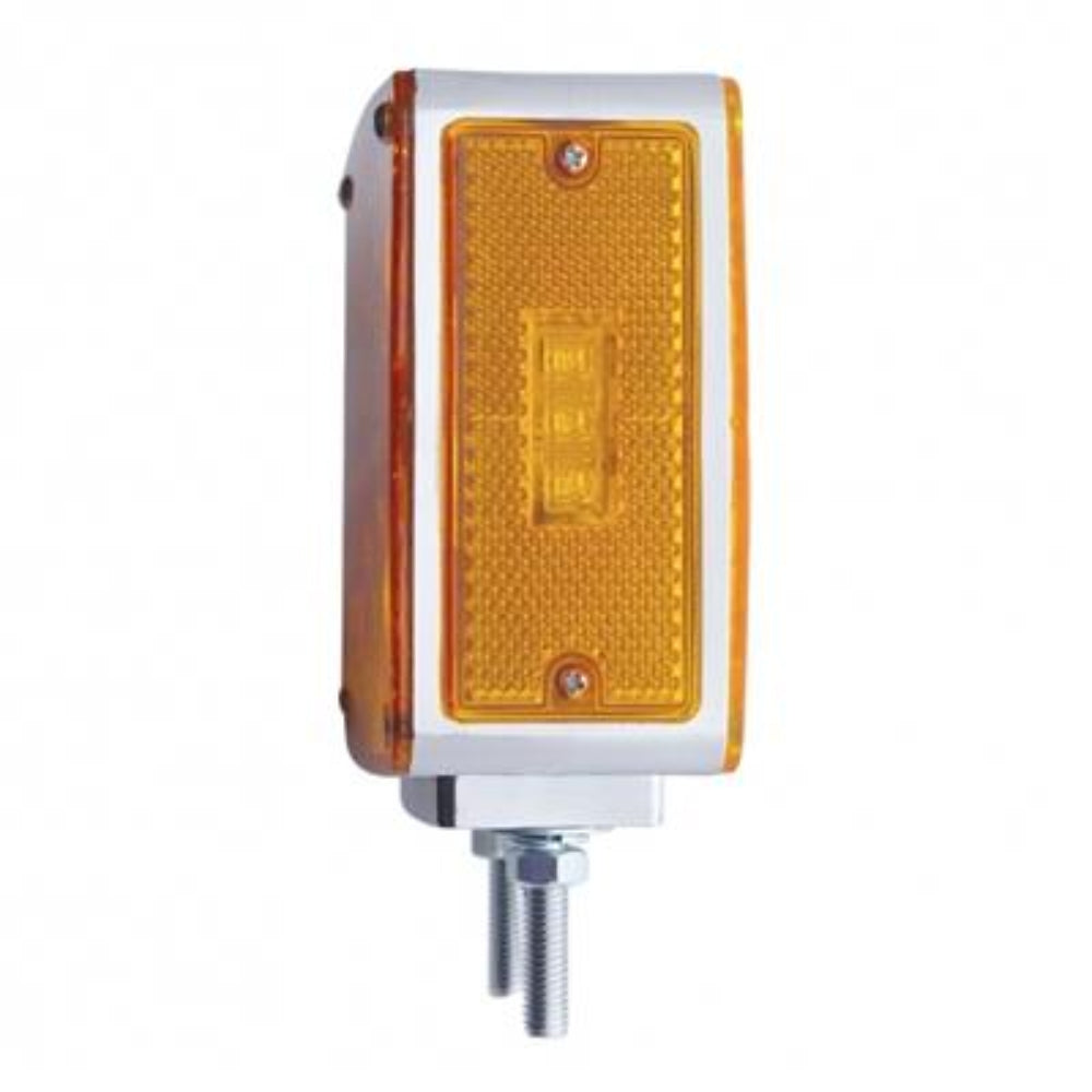 United Pacific, 45 LED Double Stud Double Face Turn Signal Light - Amber LED/Amber Lens