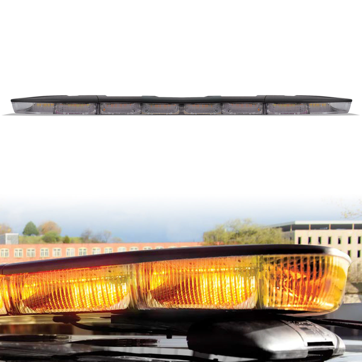 Sound Off Signal, 48" Amber or Amber/White LED Lightbar