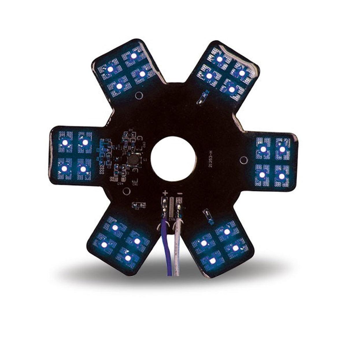 Trux, 5" Blue Auxiliary Star LED Light for 13" & 15" Donaldson/Vortox Air Cleaners - 24 Diodes