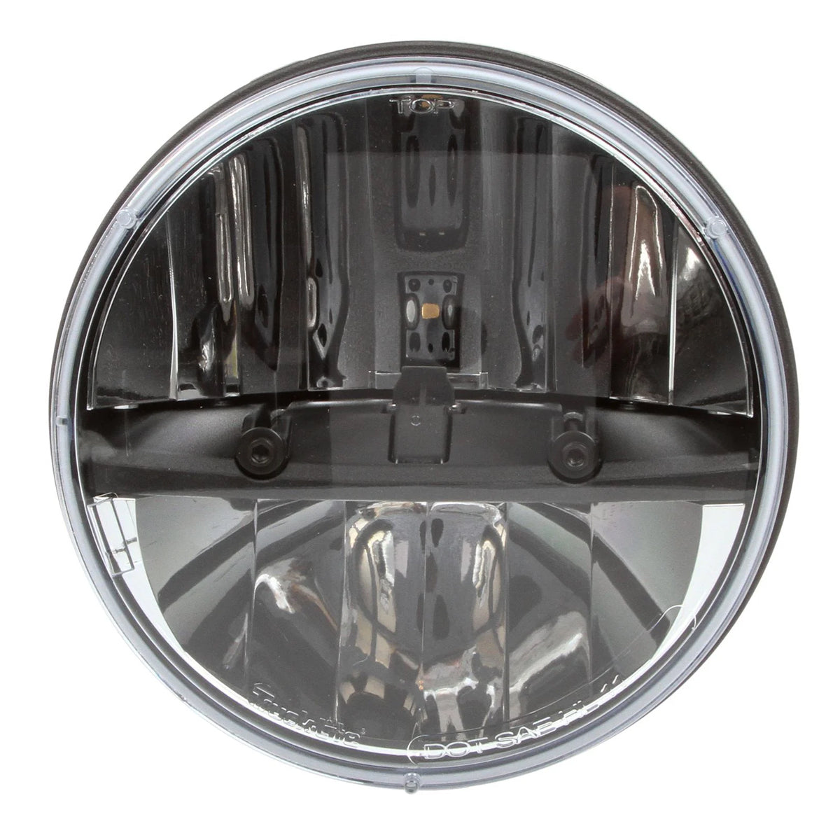 Truck-Lite, 7" Round LED - 2 Diode Headlight with Polycarbonate Lens (12-24V)