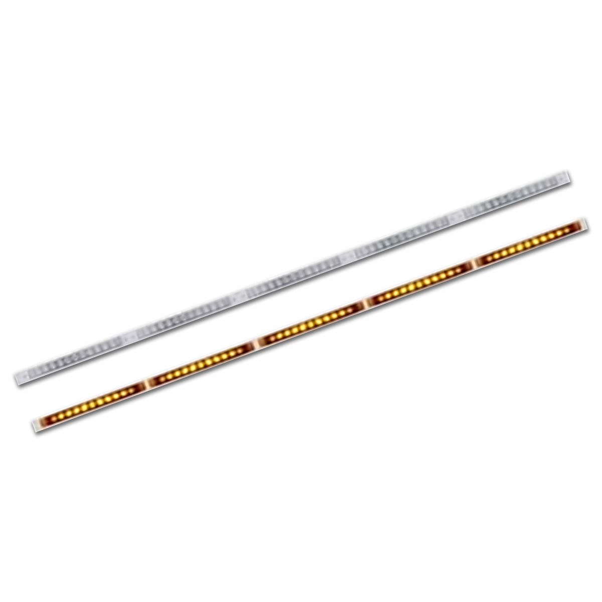 United Pacific, 94" Stainless Light Bracket With 5 X 11 LED 17" Light Bars - Amber or Clear Lens