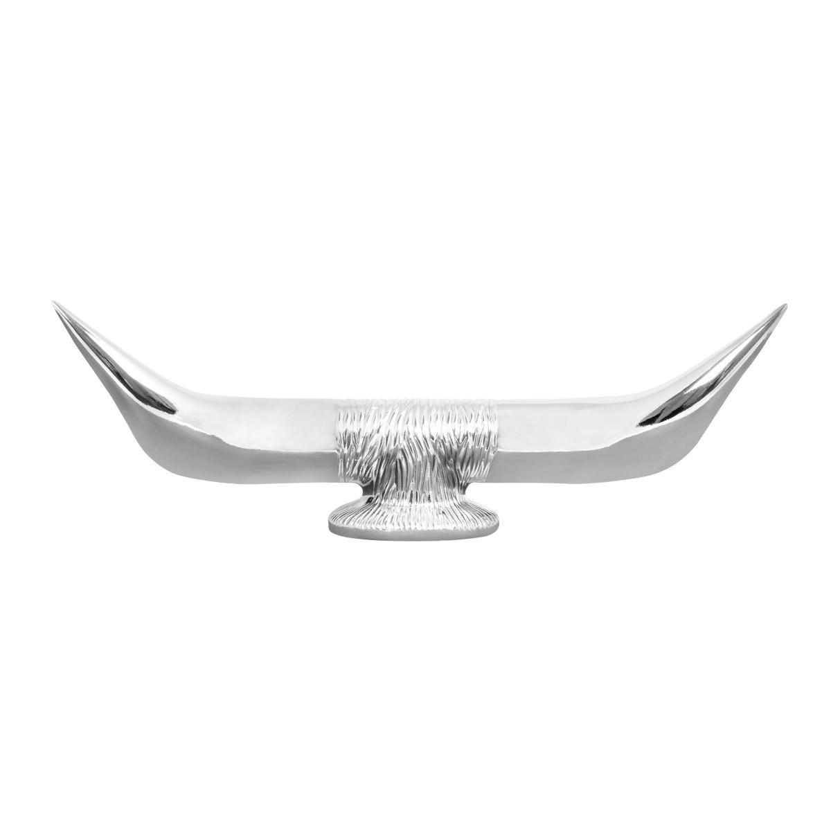 Grand General, Big Bull Horns with Oval Base Hood Ornament