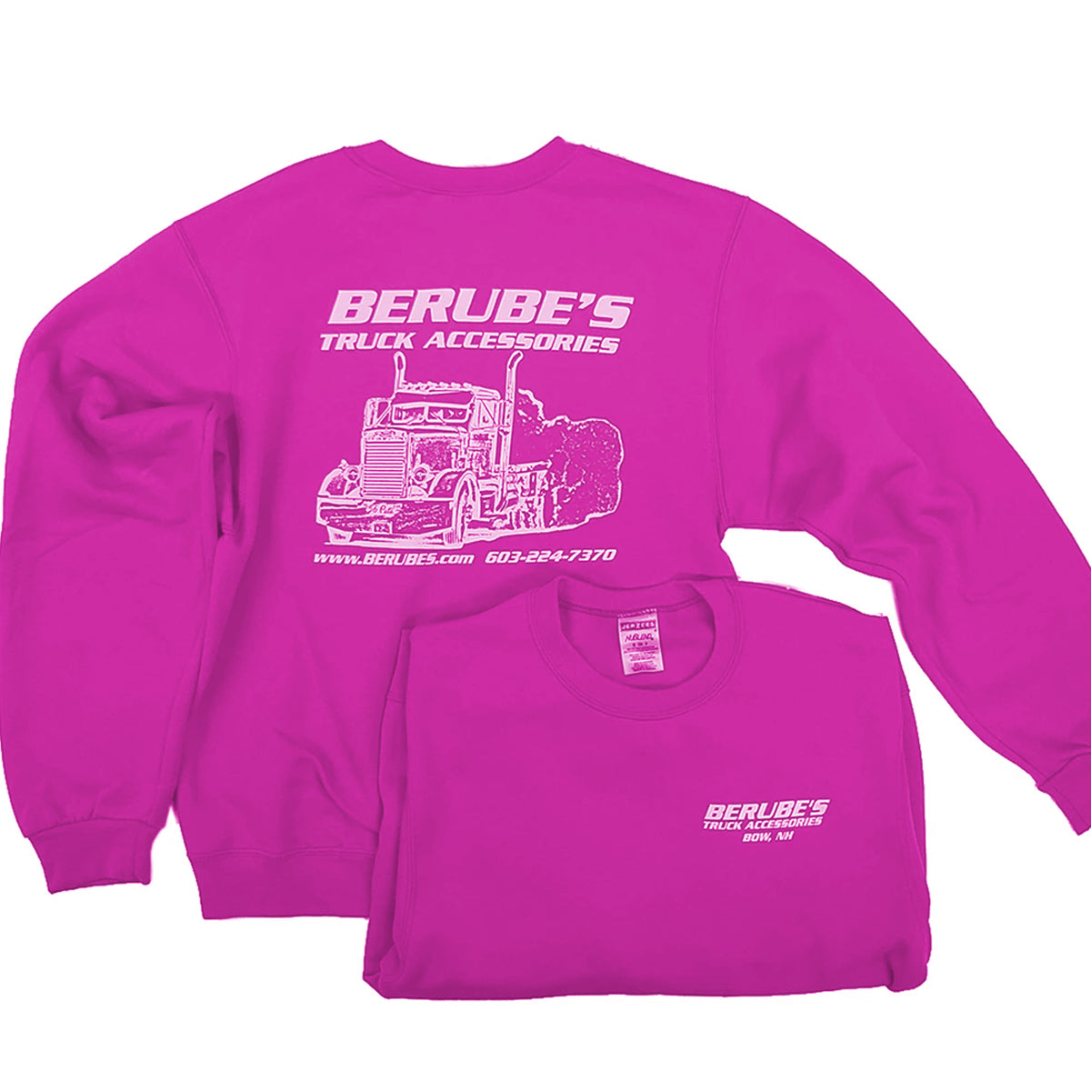 Berubes, "Burn Out" Crew Neck Sweatshirt