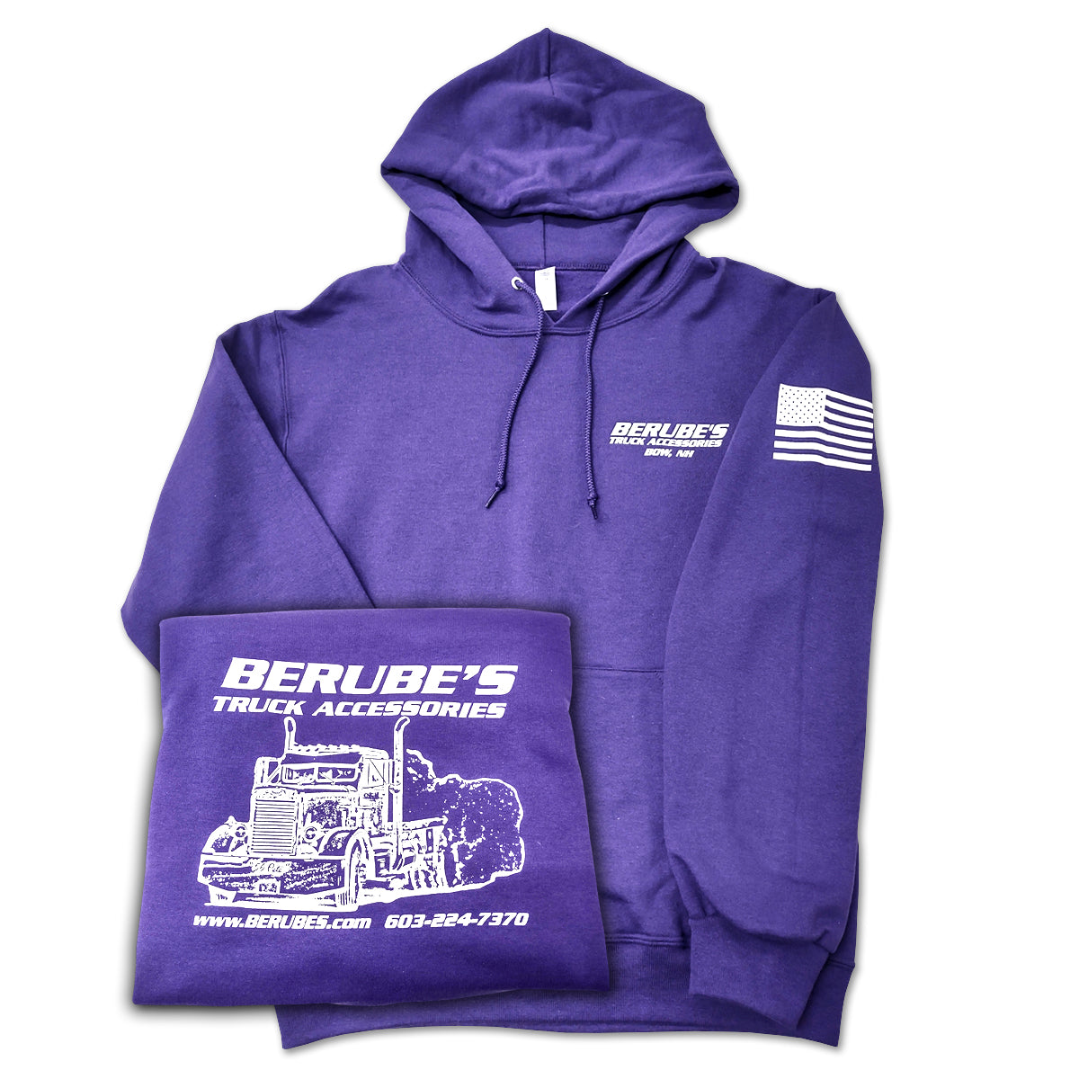 Berubes, "Burn Out" Hooded Sweatshirt