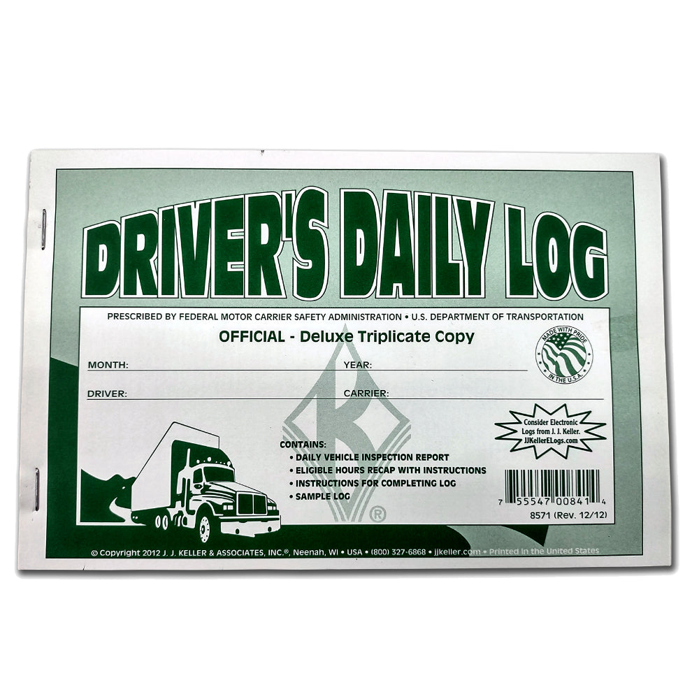 J.J. Keller & Associates, Inc., Driver’s Daily Log Books - Official Deluxe Triplicates