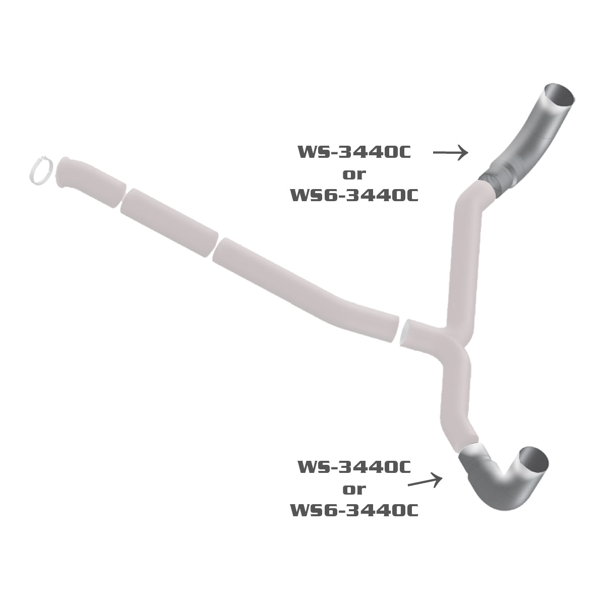 Grand Rock, Grand Rock - Western Star Heritage 85degree Chrome Elbows (23527-3440)