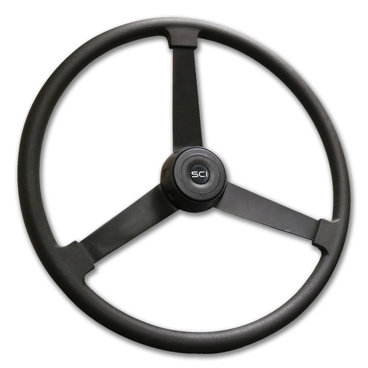 Steering Creations, "Mammoth" - 22" Polyurethane Rim Steering Wheel - Painted Black 3-Spokes