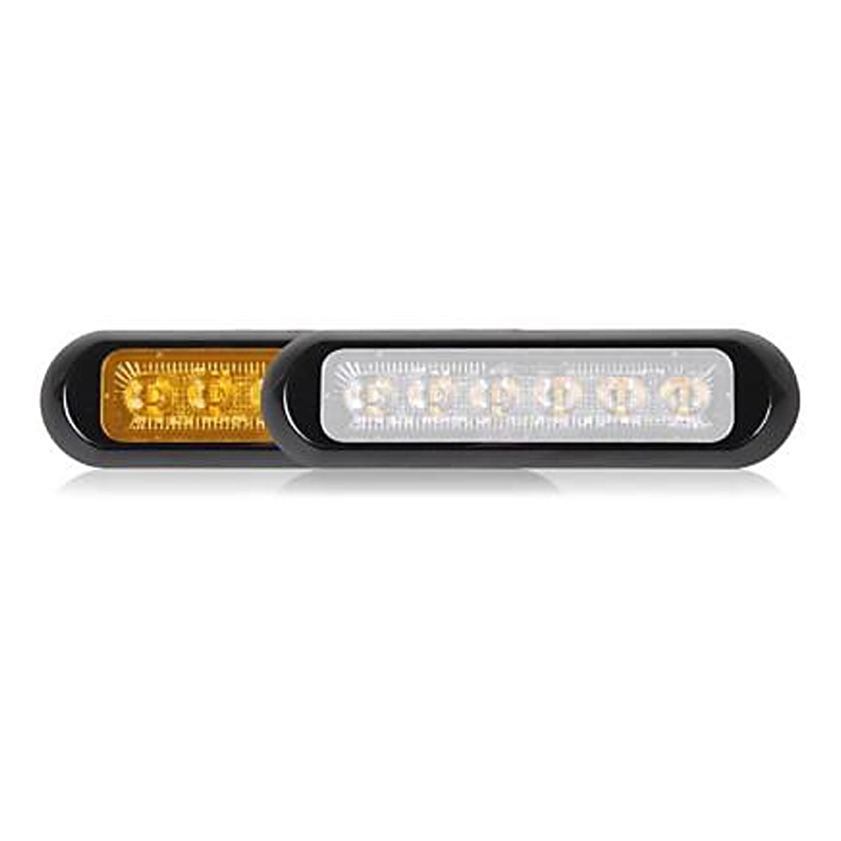 Maxxima, Maxxima 5.8 Inch Low Profile 12 LED Dual Color Surface Mount Warning Light