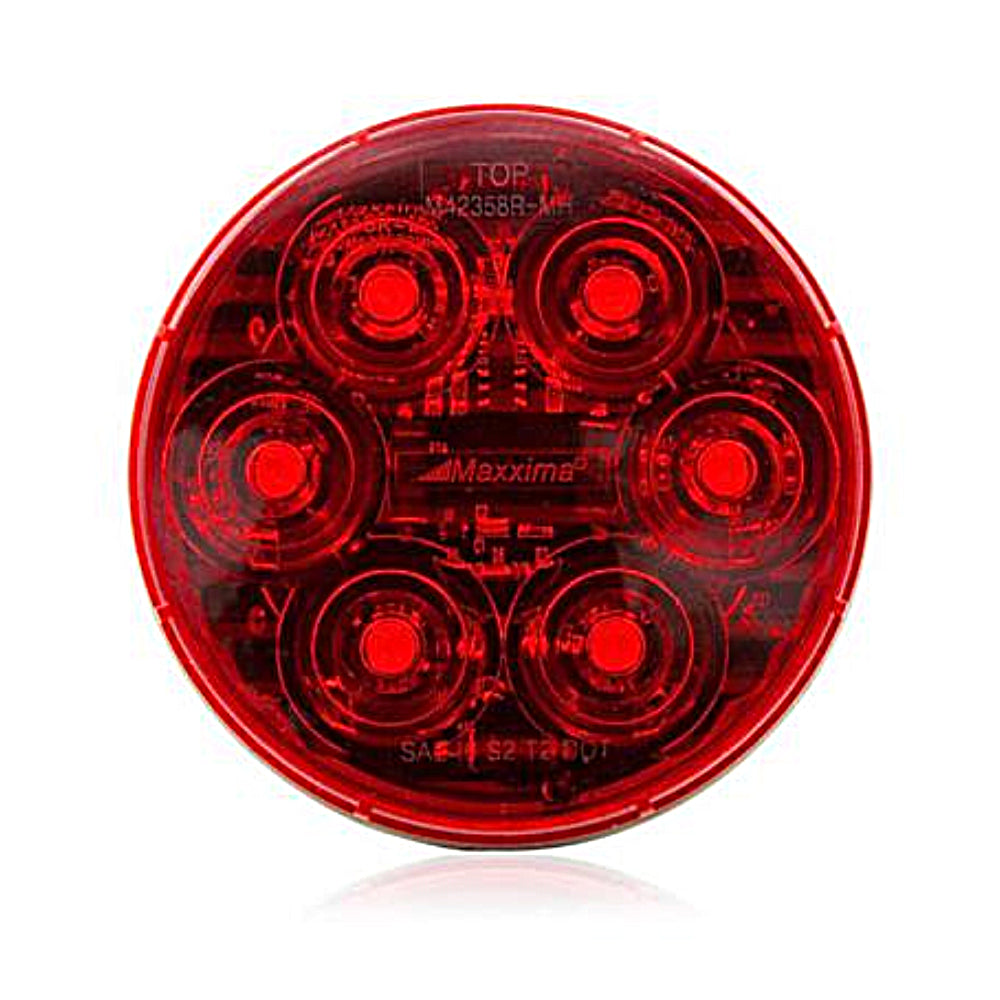 Maxxima, Maxxima 6 LED Red 4" Round Stop/Tail/Turn MaxxHeat Lens