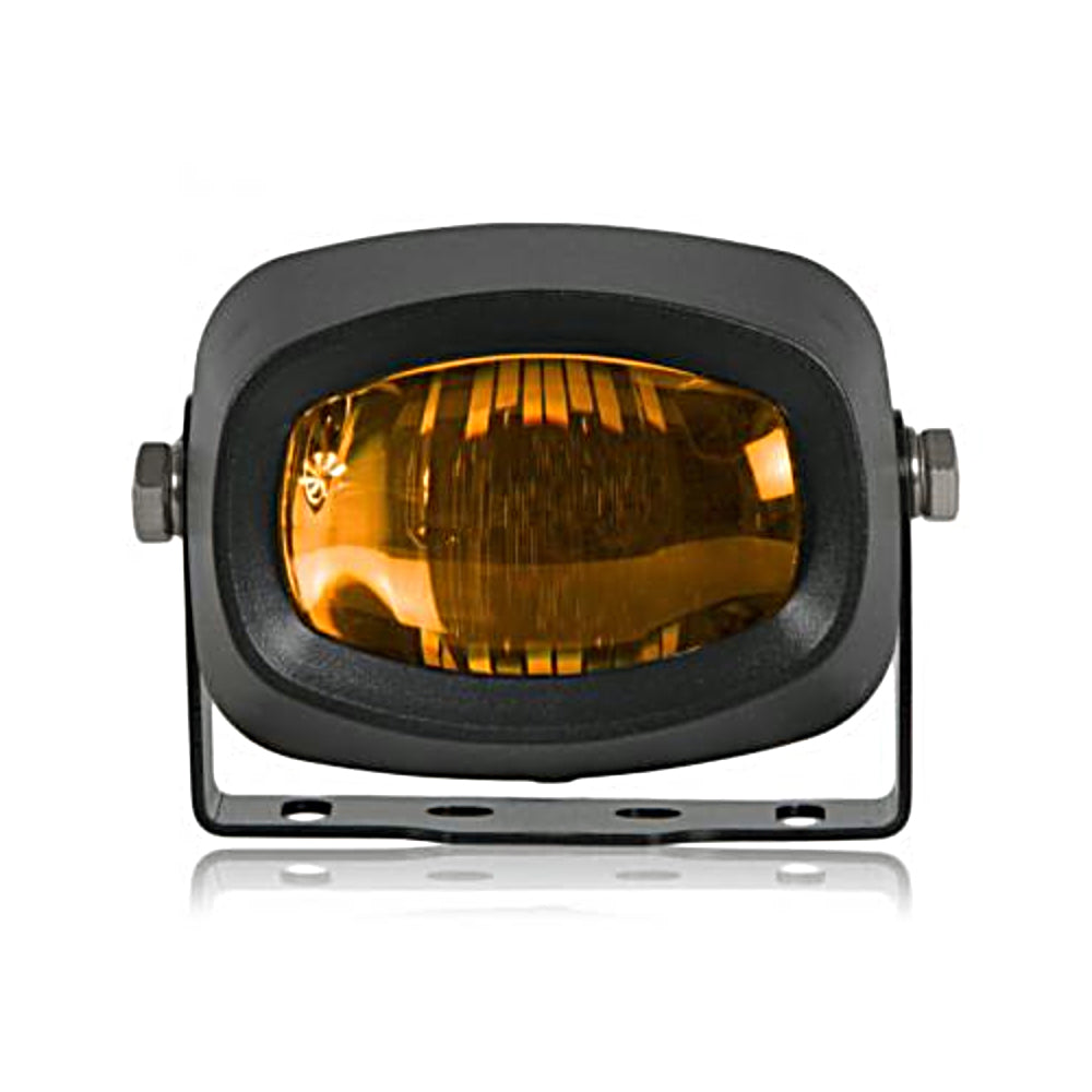 Maxxima, Maxxima Compact Mini Yellow Fog Light 12/24V Black Housing