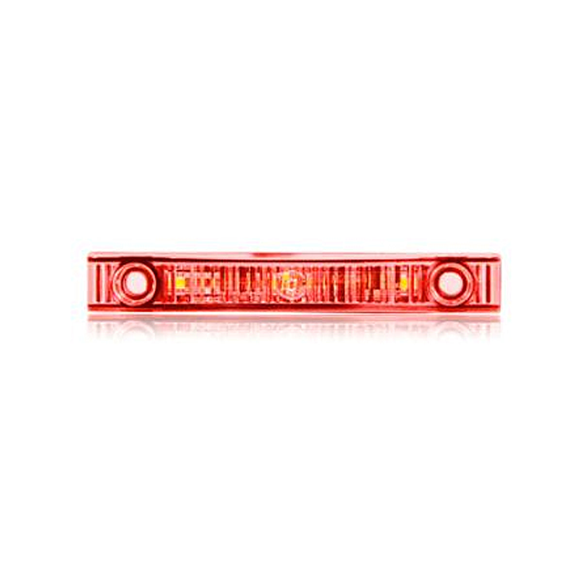 Maxxima, Maxxima - Low Profile 4" Rectangular P2PC Red Clear Clearance Marker Light