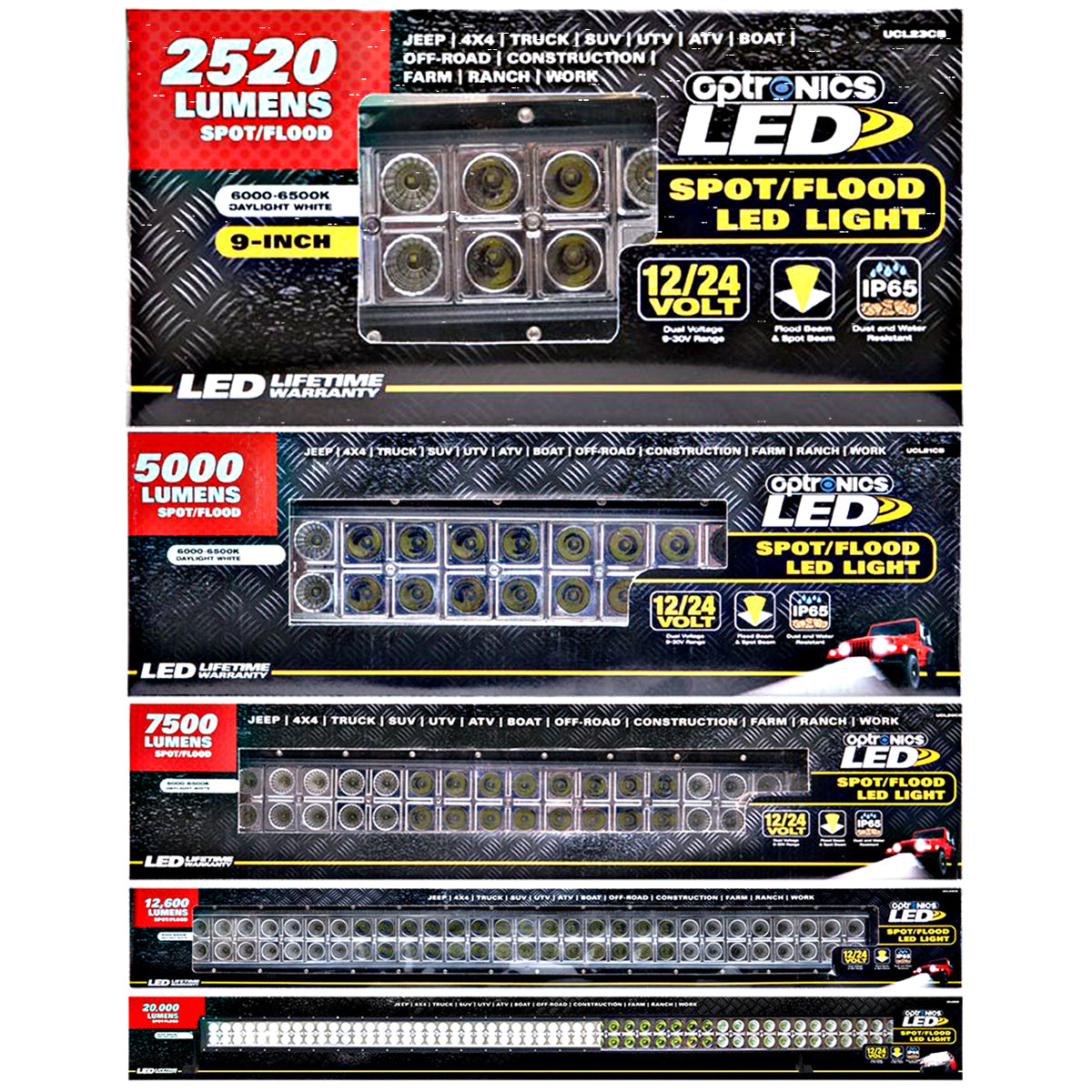 Optronics, Optronics LED Light Bar (5 sizes)