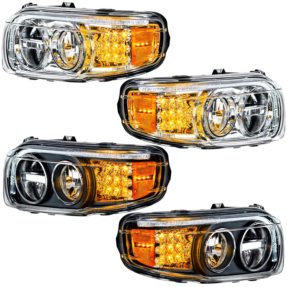 United Pacific, Peterbilt 388/389 LED Headlight w LED Turn Signals