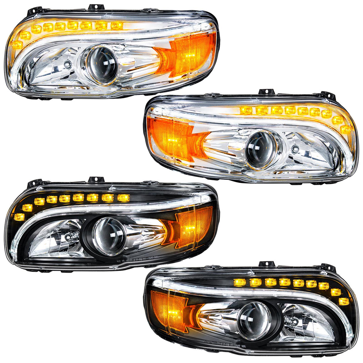 United Pacific, Peterbilt 388/389 Projection Headlight with LED Turn Light