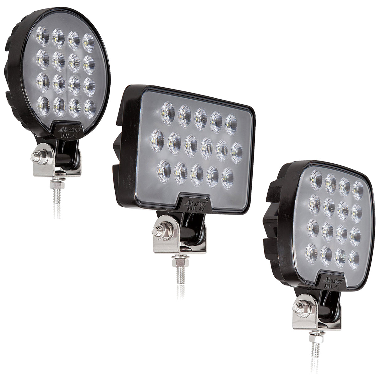 Maxxima, Round, Rectangle or Square 16-LED Ultra-Bright Work Lights