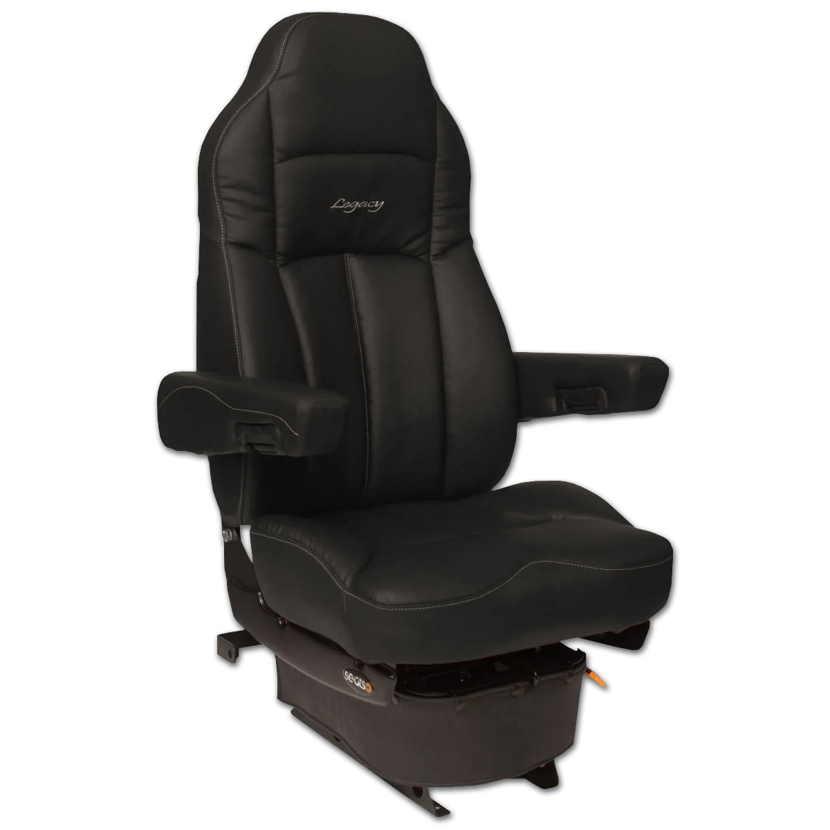 Seats, Seats Inc.™ Legacy LO Suspension, High Back in Black Tuff-Cloth w Armrests