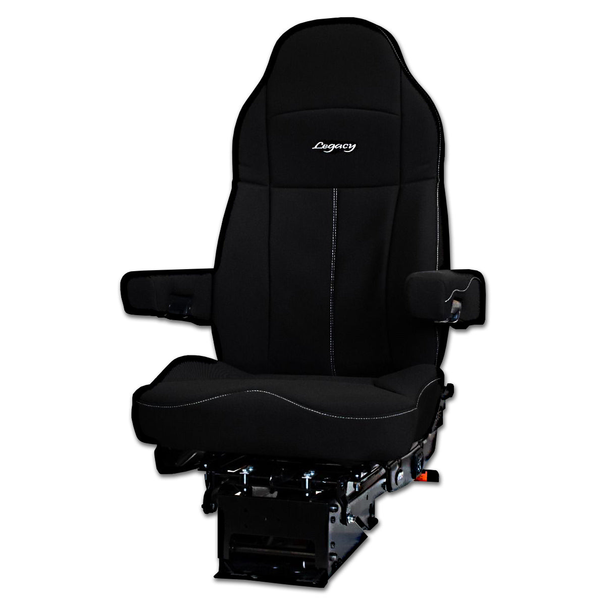 Seats, Seats Inc.™ Legacy "Silver" Black Cloth, High Back (No Armrests)