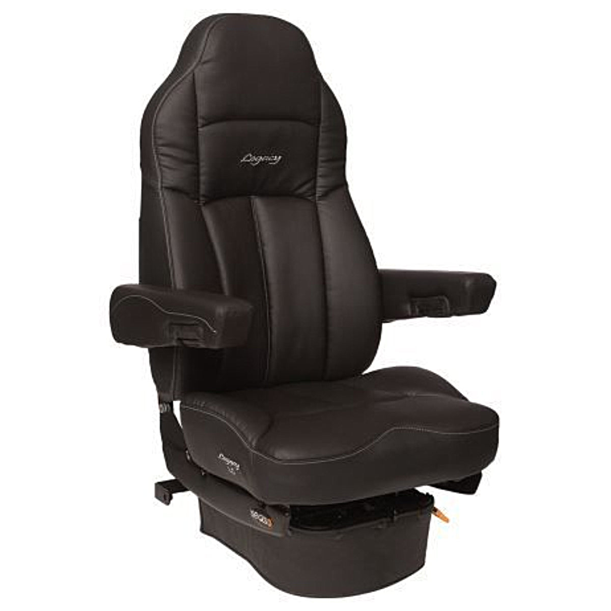 Seats, Seats Inc.™ Legacy "Silver" Black Tuff-Cloth, High Back 2W Air Lumbar w Armrests