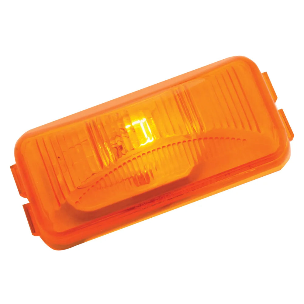 Grand General, Small Rectangular Single Bulb Sealed Marker Light - Amber