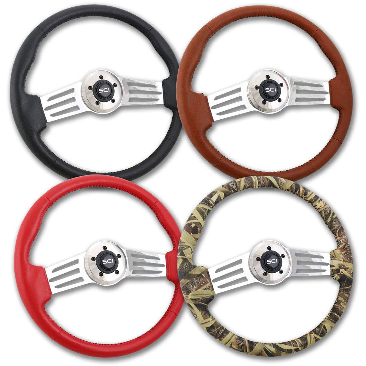 Steering Creations, Steering Creations 18" Italian Sky Line OEM Quality Steering Wheel - Polyurethane