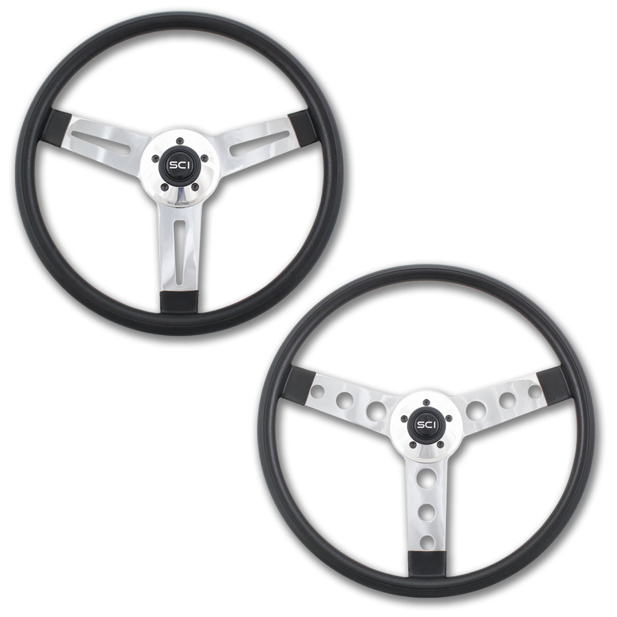 Steering Creations, Steering Creations 18" Polyurethane Drivers Series Steering Wheel - Driver 1 & 2