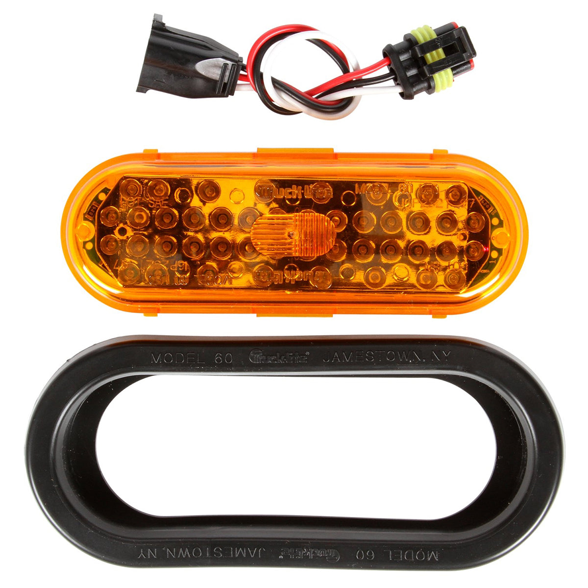 Truck-Lite, Truck-lite 6" Oval Amber 44 Diode LED Light