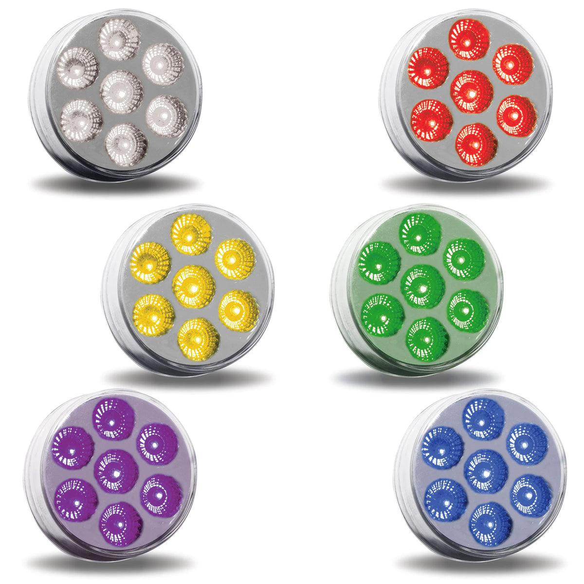 Trux, Trux 2.5" Round Dual Revolution Light (Color Options)