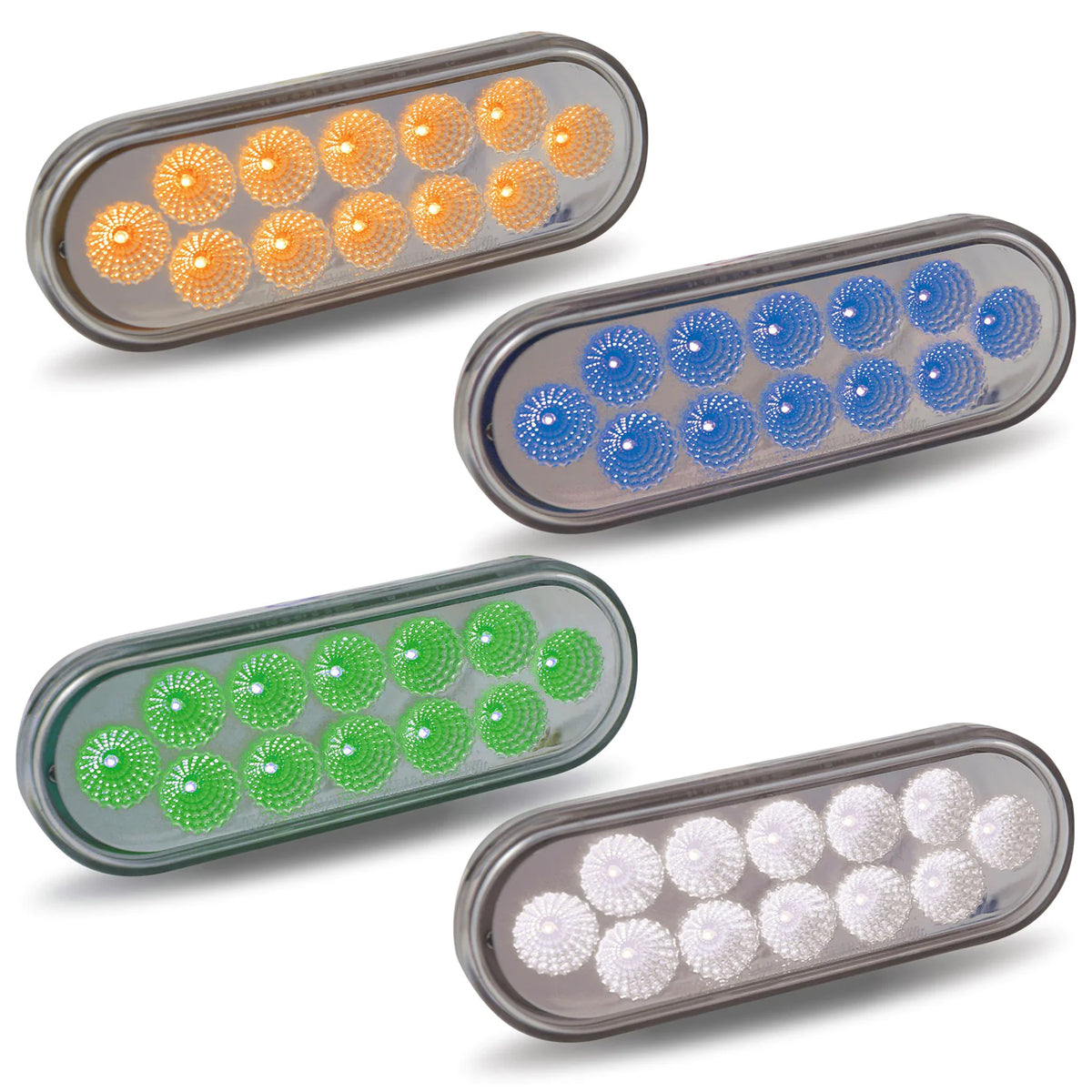 Trux, Trux 6" Oval Dual Revolution Light (Color Options)