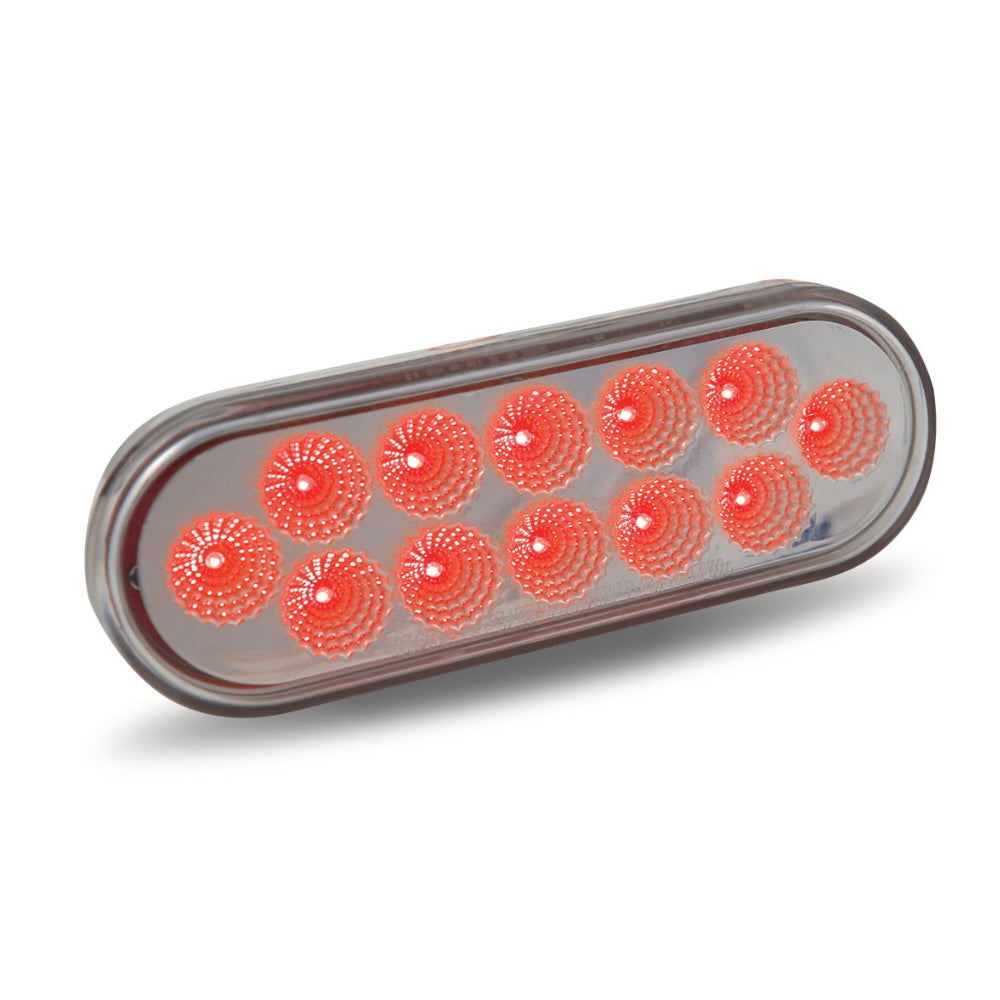 Trux, Trux Dual Revolution Red Stop/Turn/Tail to Green Aux. LED Oval Light